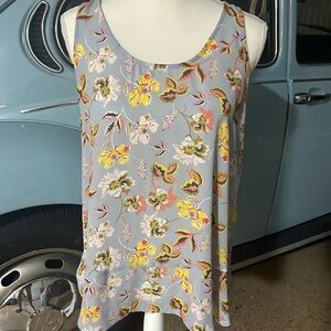 Loft Floral Sleeveless Top size M